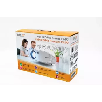 Proyector Technaxx TX-177 15000 ANSI Lumen LCD 1080p blanco