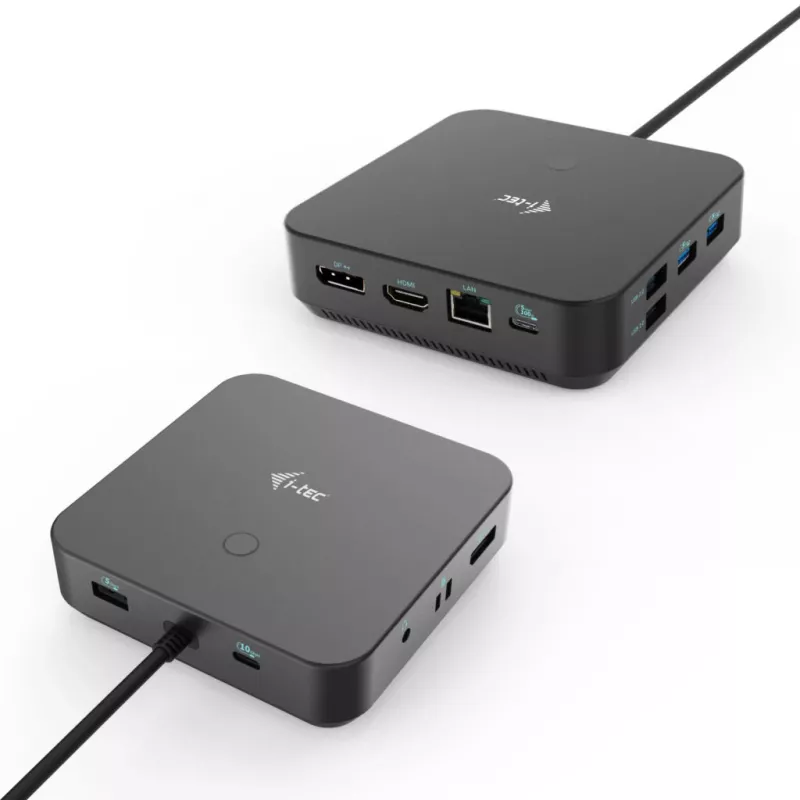 i-tec USB-C HDMI Dual DP docking station con Power Delivery 100 W + cargador universal 100 W