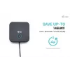i-tec USB-C HDMI Dual DP docking station con Power Delivery 100 W + cargador universal 100 W