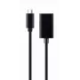 Cable adaptador GEMBIRD USB Type-C a DisplayPort, 4K, 15 cm, negro