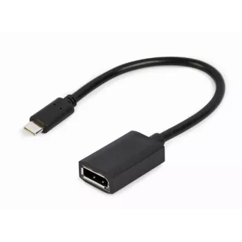 Cable adaptador GEMBIRD USB Type-C a DisplayPort, 4K, 15 cm, negro