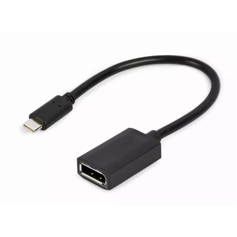 Cable adaptador GEMBIRD USB Type-C a DisplayPort, 4K, 15 cm, negro