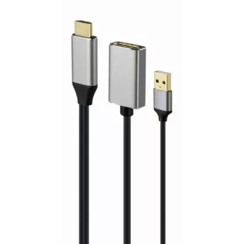 GEMBIRD Adaptador activo 4K HDMI macho a DisplayPort hembra, negro