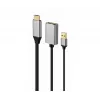 GEMBIRD Adaptador activo 4K HDMI macho a DisplayPort hembra, negro