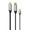 GEMBIRD Cable adaptador activo 4K HDMI macho a DisplayPort macho, 2 m – negro