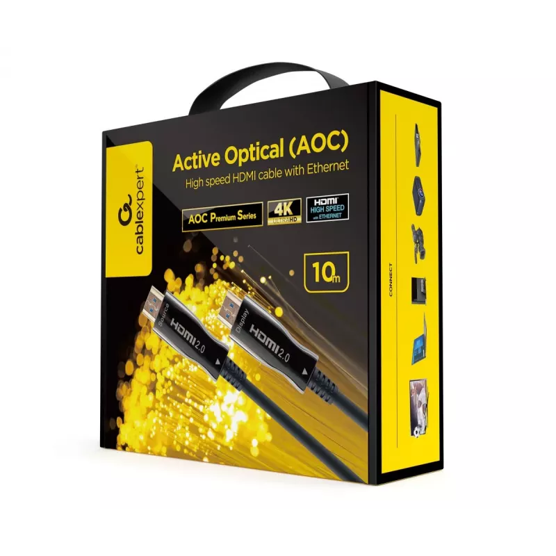 GEMBIRD Cable HDMI High Speed Active Optical (AOC) con Ethernet - Serie AOC Premium - 10 m