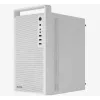 Caja de PC AEROCOOL PGS CS-109-G-WT-v1 mini torre SPCC blanca — microATX, hasta 26 cm GPU, FRGB, frontal de malla