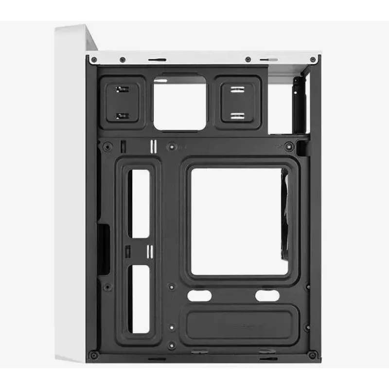 Caja de PC AEROCOOL PGS CS-109-G-WT-v1 mini torre SPCC blanca — microATX, hasta 26 cm GPU, FRGB, frontal de malla