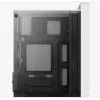 Caja de PC AEROCOOL PGS CS-109-G-WT-v1 mini torre SPCC blanca — microATX, hasta 26 cm GPU, FRGB, frontal de malla
