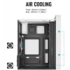 Caja de PC AEROCOOL PGS CS-109-G-WT-v1 mini torre SPCC blanca — microATX, hasta 26 cm GPU, FRGB, frontal de malla