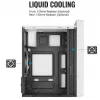 Caja de PC AEROCOOL PGS CS-109-G-WT-v1 mini torre SPCC blanca — microATX, hasta 26 cm GPU, FRGB, frontal de malla