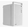 Caja de PC AEROCOOL PGS CS-109-G-WT-v1 mini torre SPCC blanca — microATX, hasta 26 cm GPU, FRGB, frontal de malla