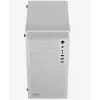 Caja de PC AEROCOOL PGS CS-109-G-WT-v1 mini torre SPCC blanca — microATX, hasta 26 cm GPU, FRGB, frontal de malla