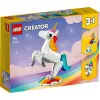 Juguete de construcción LEGO Creator 3en1 31140 unicornio mágico, 145 piezas, 130 mm de altura, edad 7+