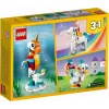 Juguete de construcción LEGO Creator 3en1 31140 unicornio mágico, 145 piezas, 130 mm de altura, edad 7+