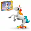 Juguete de construcción LEGO Creator 3en1 31140 unicornio mágico, 145 piezas, 130 mm de altura, edad 7+