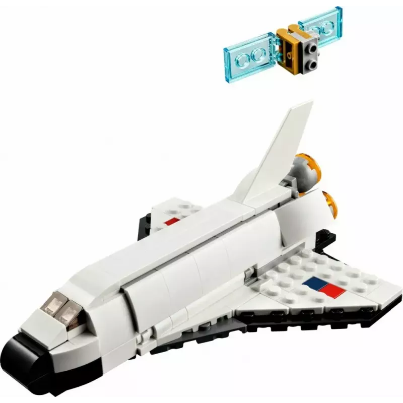 LEGO Creator 3en1 set de construcción transbordador espacial 31134 — 144 piezas, para niños a partir de 6 años, 160×120×60 mm