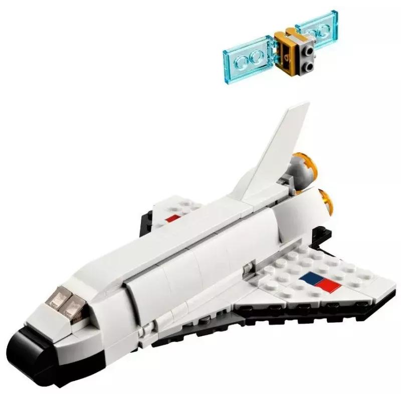 LEGO Creator 3en1 set de construcción transbordador espacial 31134 — 144 piezas, para niños a partir de 6 años, 160×120×60 mm