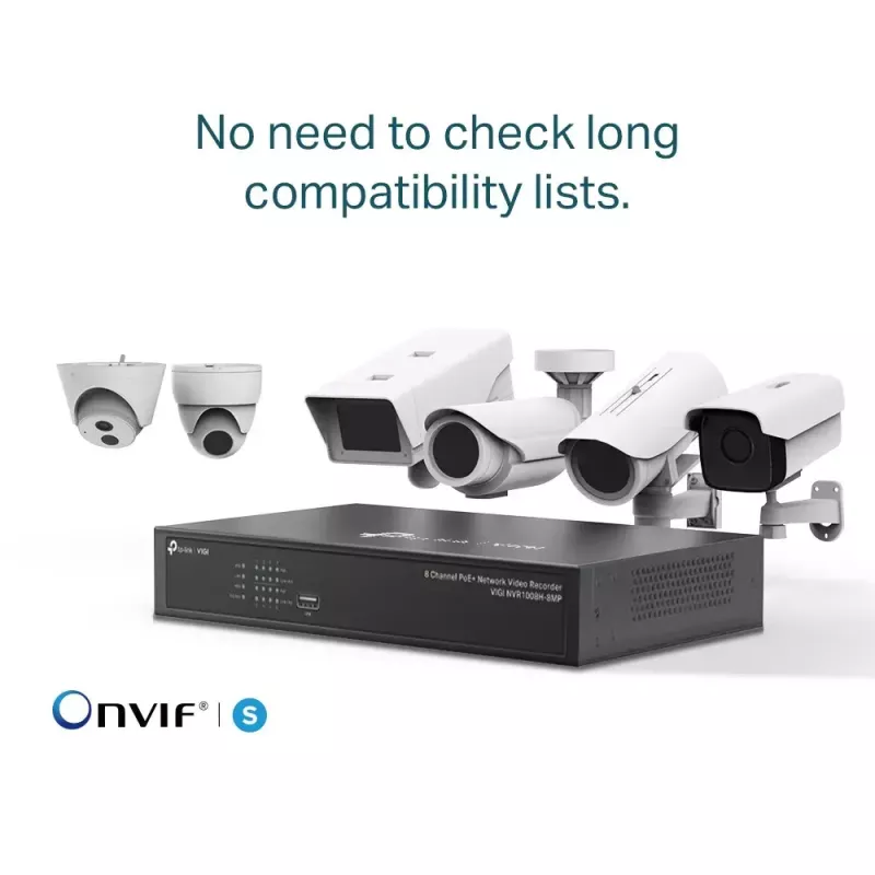 Grabador de vídeo en red PoE+ de 8 canales TP-Link VIGI
