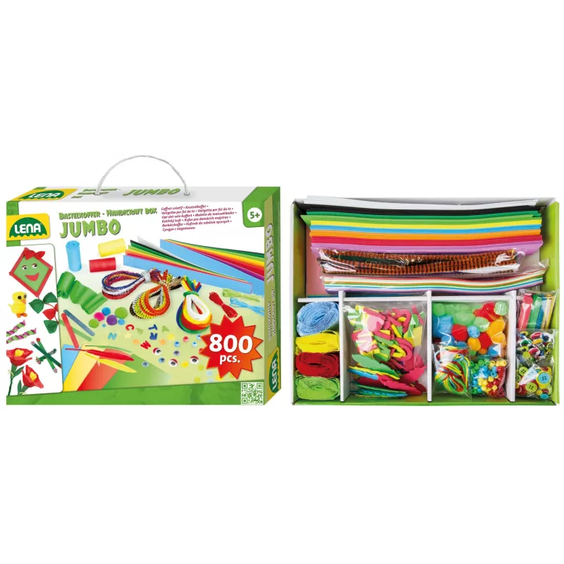 Lena caja de manualidades, verde