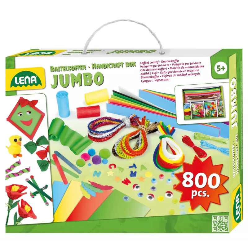 Lena caja de manualidades, verde
