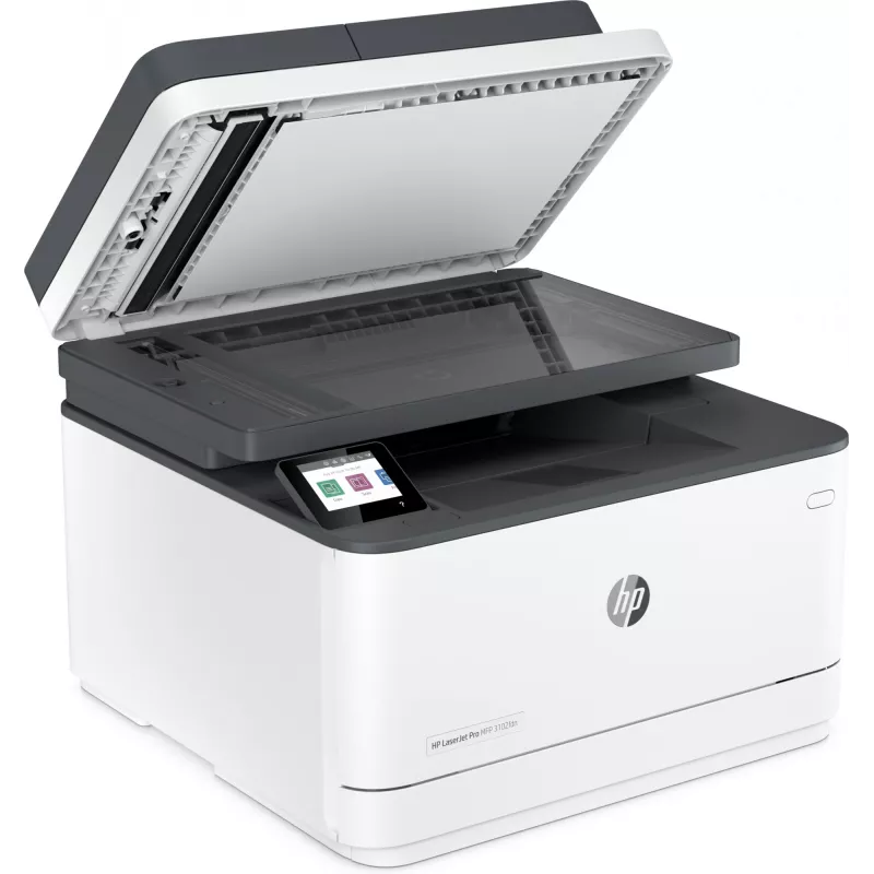 Impresora HP LaserJet Pro MFP 3102fdn, láser, monocromo, 1200 x 1200 DPI, A4, impresión directa, blanca