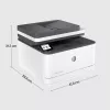 Impresora HP LaserJet Pro MFP 3102fdn, láser, monocromo, 1200 x 1200 DPI, A4, impresión directa, blanca
