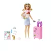 Muñeca y accesorios Barbie Dreamhouse Adventures, set de viaje 