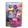 Muñeca y accesorios Barbie Dreamhouse Adventures, set de viaje 