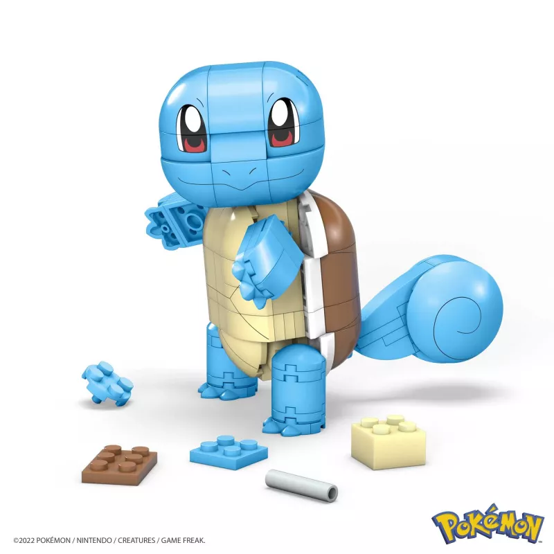 MEGA Pokémon Construx Build and Show Squirtle set de construcción, set de construcción, 7 año(s), plástico, 199 pieza(s), 339.3 g