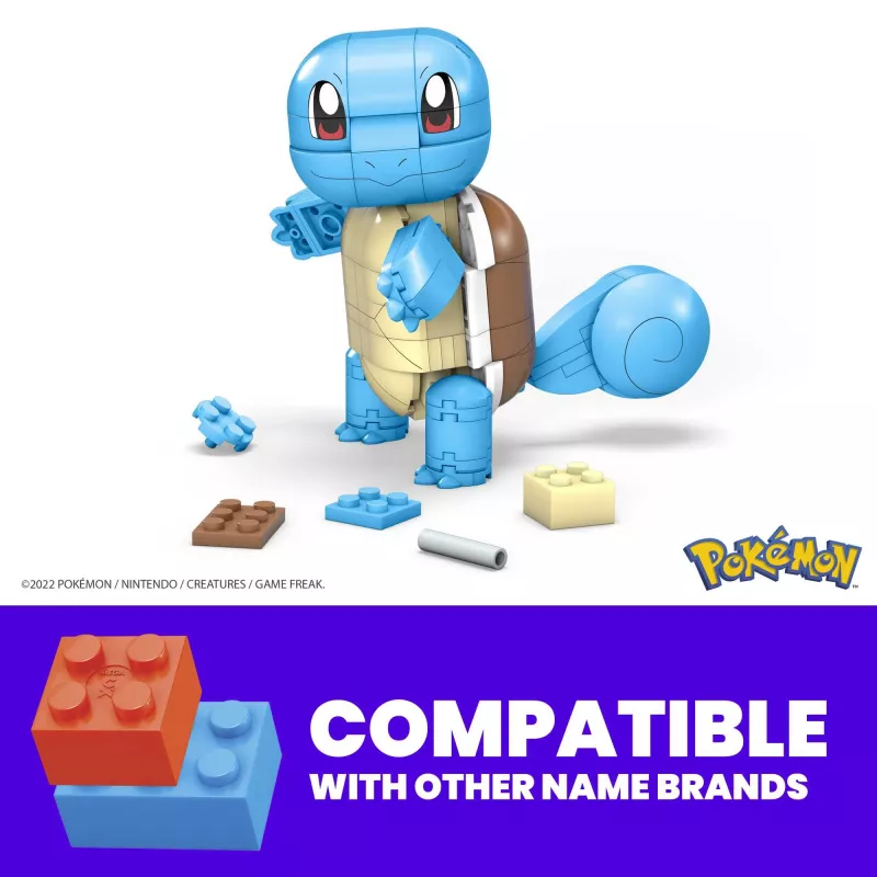 MEGA Pokémon Construx Build and Show Squirtle set de construcción, set de construcción, 7 año(s), plástico, 199 pieza(s), 339.3 g