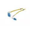 Cable de conexión de fibra óptica DIGITUS, LC a SC OS2, monomodo 9/125 µm, dúplex, longitud 1 m