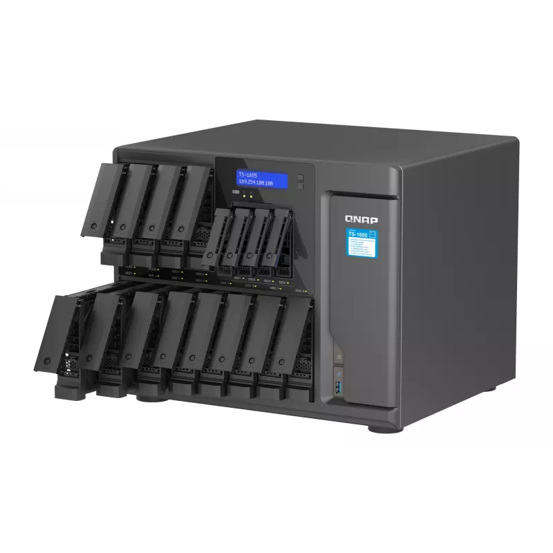 NAS QNAP TS-1655 torre Intel Atom® C5125 8 GB DDR4 0 TB QNAP Turbo System negro