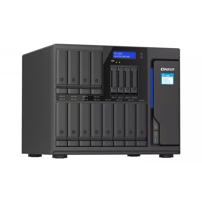 NAS QNAP TS-1655 torre Intel Atom® C5125 8 GB DDR4 0 TB QNAP Turbo System negro