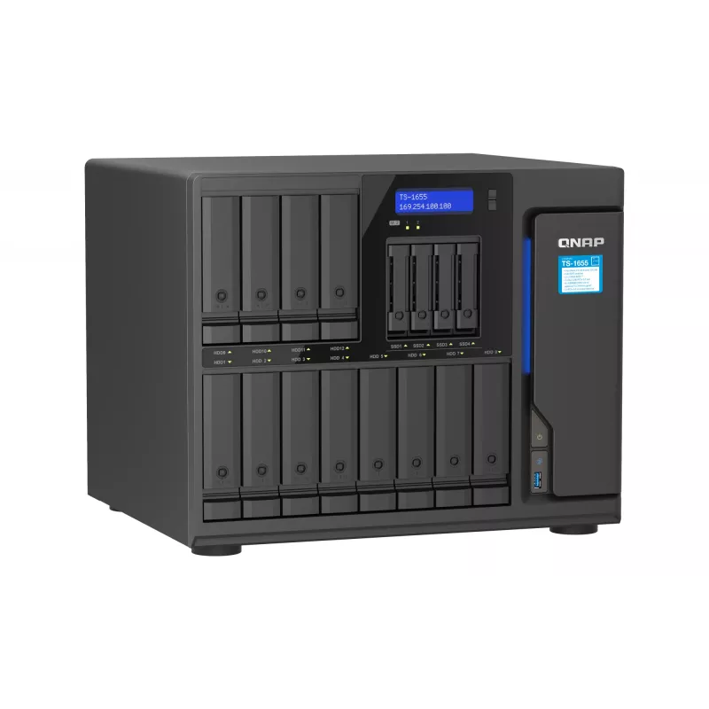 NAS QNAP TS-1655 torre Intel Atom® C5125 8 GB DDR4 0 TB QNAP Turbo System negro