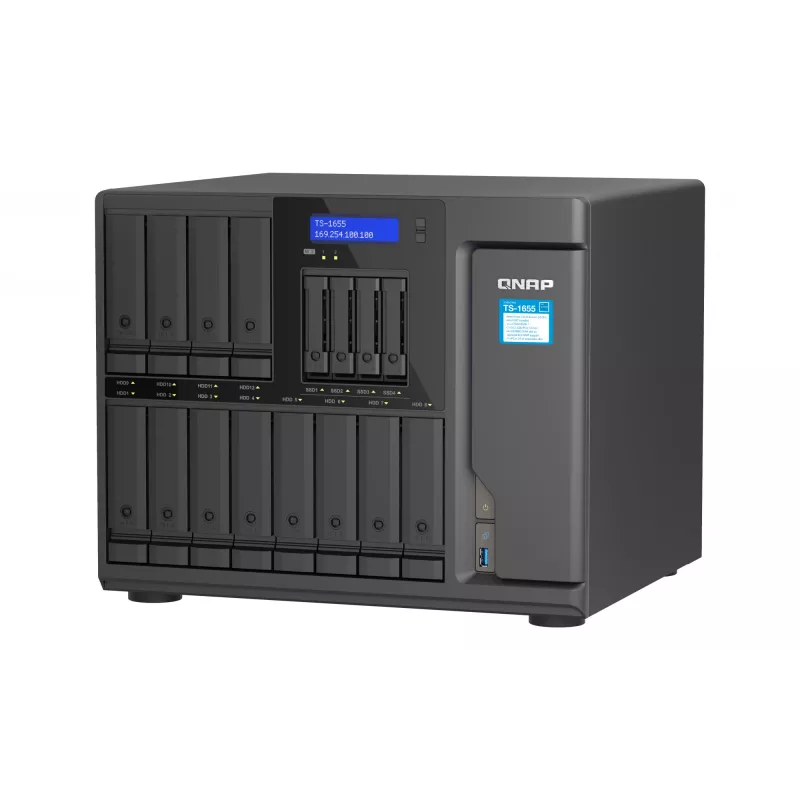 NAS QNAP TS-1655 torre Intel Atom® C5125 8 GB DDR4 0 TB QNAP Turbo System negro
