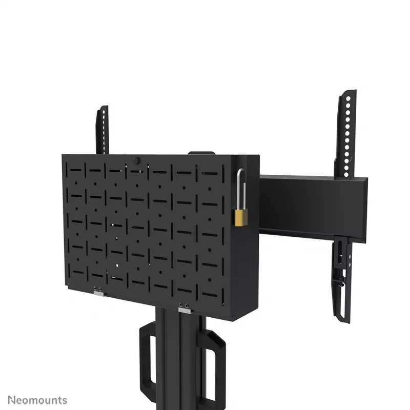 Carro de TV Neomounts FL50S-825BL1 37-75 inch - TÜV, negro, soporte de suelo fijo, acero, 70 kg, 94 cm (37 inch), 190,5 cm (75 inch)