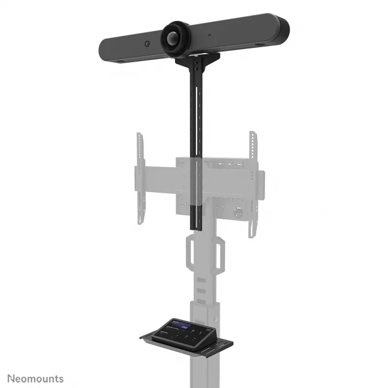 Neomounts Select AFLS-825BL1 kit de vídeo y multimedia (estante para cámara, estante AV, adaptador Logitech Rally Bar (Mini)) para FL50S-825BL1, máx. 9 kg, acero, negro