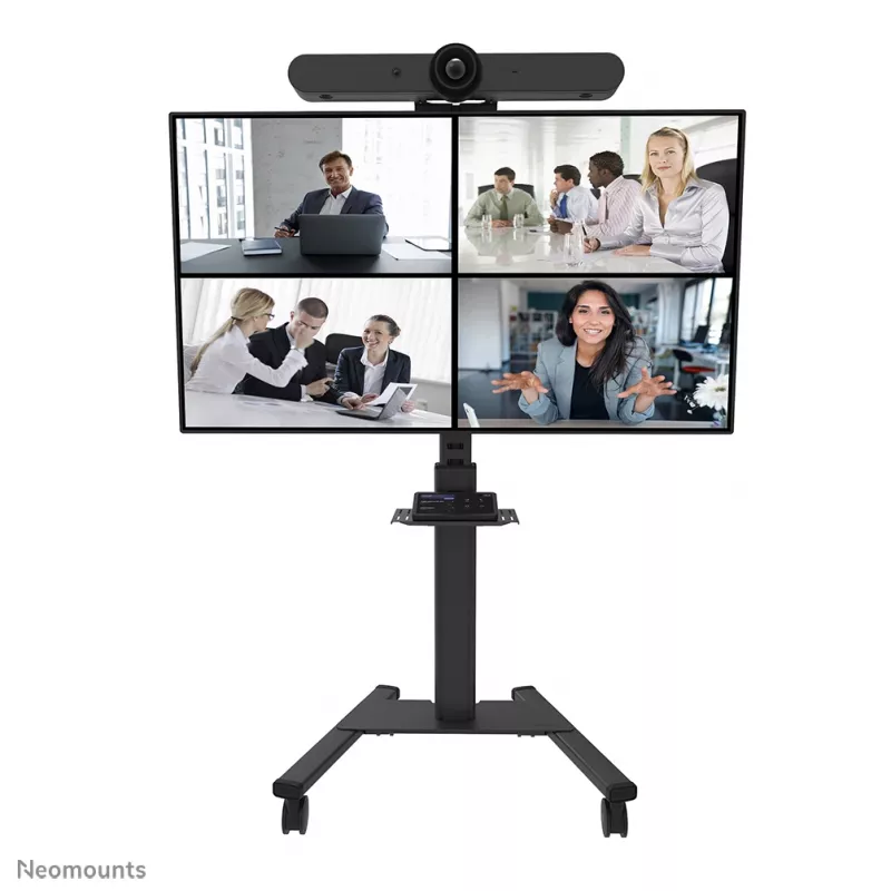 Neomounts Select AFLS-825BL1 kit de vídeo y multimedia (estante para cámara, estante AV, adaptador Logitech Rally Bar (Mini)) para FL50S-825BL1, máx. 9 kg, acero, negro