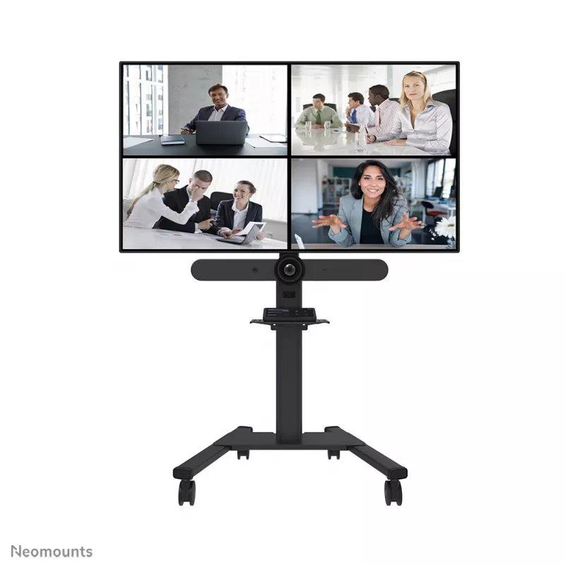 Neomounts Select AFLS-825BL1 kit de vídeo y multimedia (estante para cámara, estante AV, adaptador Logitech Rally Bar (Mini)) para FL50S-825BL1, máx. 9 kg, acero, negro