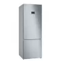 Frigorífico combi Bosch Serie 4 KGN56XLEB — independiente, acero inoxidable, 508 L (400 L frigorífico + 108 L congelador), No Frost, pantalla LED