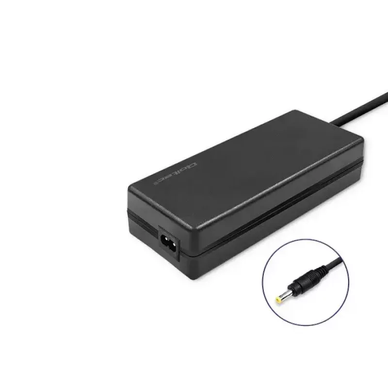 Fuente de alimentación Qoltec 51037 120W para interiores negra para portátil