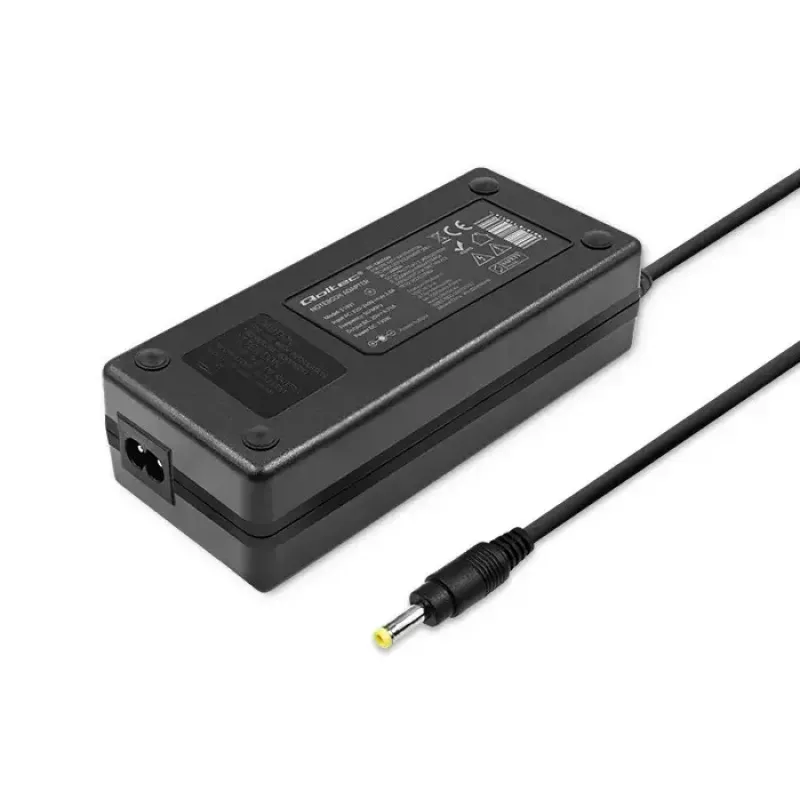 Fuente de alimentación Qoltec 51037 120W para interiores negra para portátil