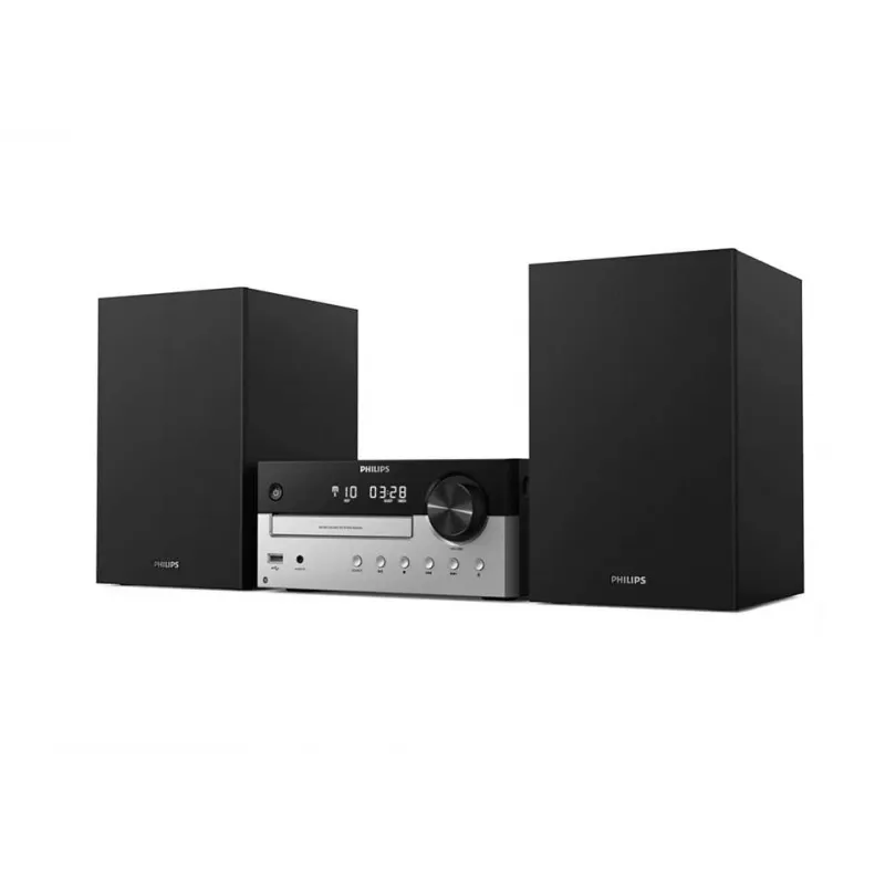 Microcadena Philips TAM4205 60 W negra, plateada