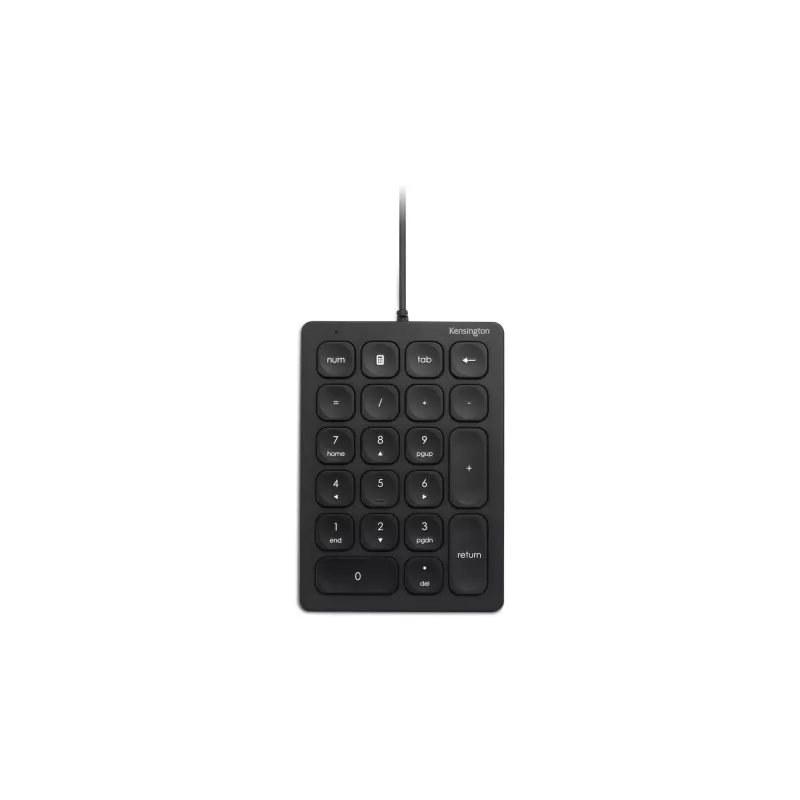 Teclado numérico con cable Kensington, USB, 21, portátil/PC, negro