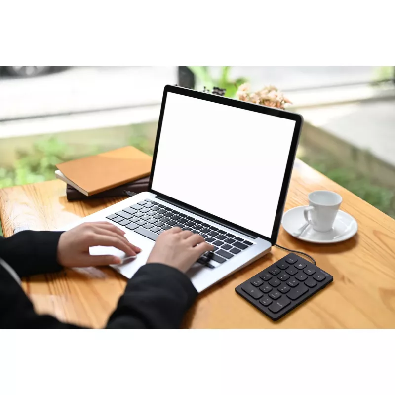 Teclado numérico con cable Kensington, USB, 21, portátil/PC, negro