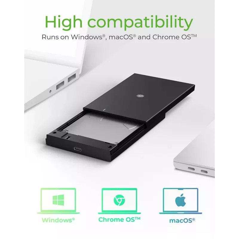 Carcasa SSD ICY BOX IB-200T-C3 negra 2,5 pulgadas