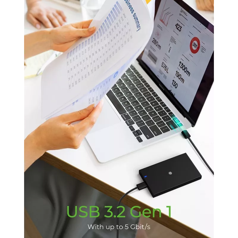 Carcasa SSD ICY BOX IB-200T-C3 negra 2,5 pulgadas