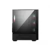 Caja de PC MSI MAG FORGE 112R semitorre negra con cristal templado, 3 ventiladores frontales de 120mm, compatibilidad ATX/Micro-ATX/Mini-ITX