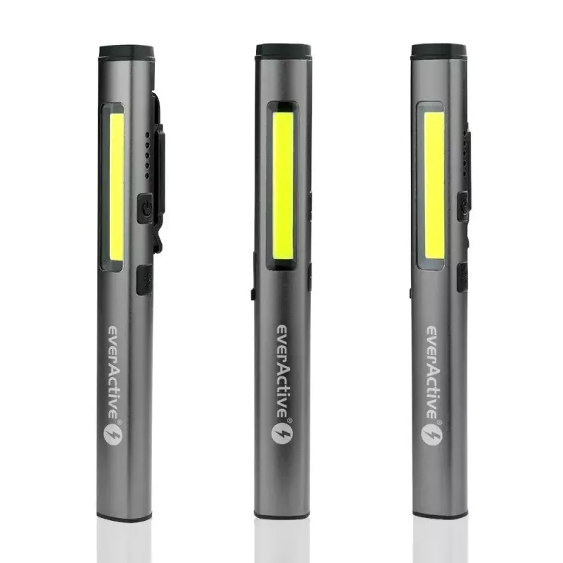 Batería de litio-ion recargable everActive PL-350R 3500mAh 3,7V para linternas y dispositivos portátiles, IP54, carcasa de aluminio